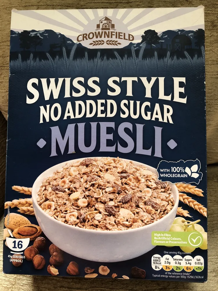 Swiss Style No Added Sugar Muesli
