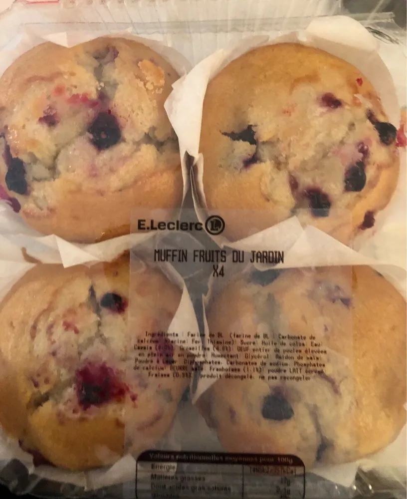 Muffin fruits du jardin