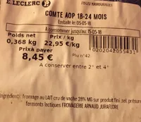Comté AOP 18-24 mois