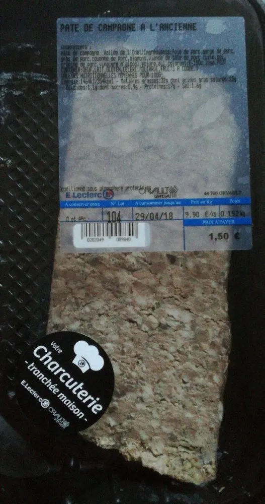 Pâté de campagne à l'ancienne