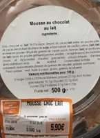 Mousse au chocolat au lait