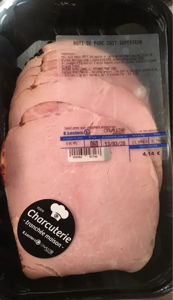 Roti de porc cuit duperieur