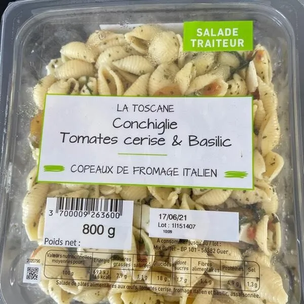 Salade traiteur conchiglie