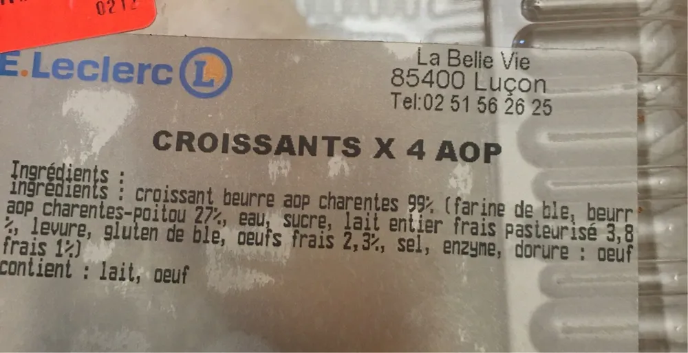 Croissants X 4 AOP