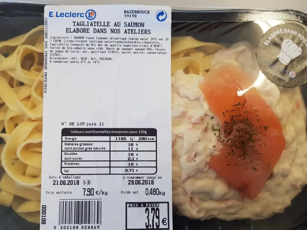 Tagliatelles au saumon