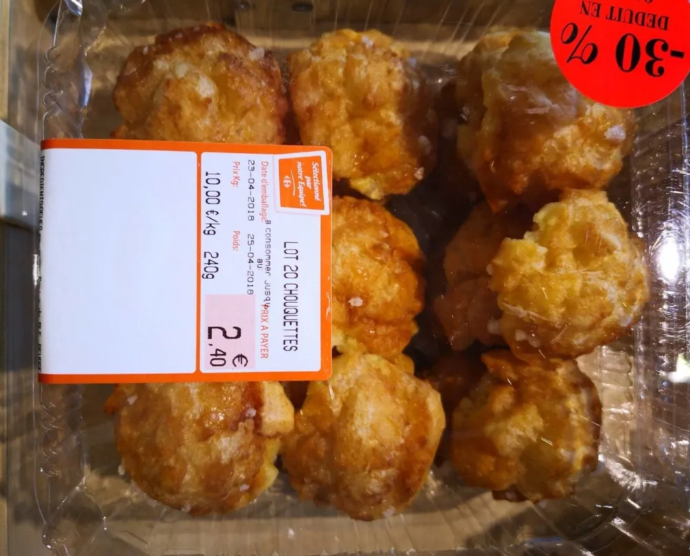 Lot 20 chouquettes