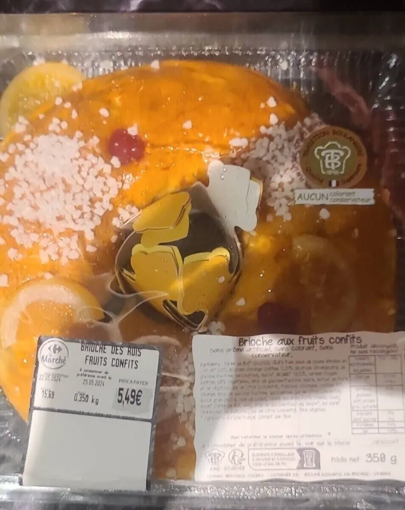 Brioche des rois fruits confits