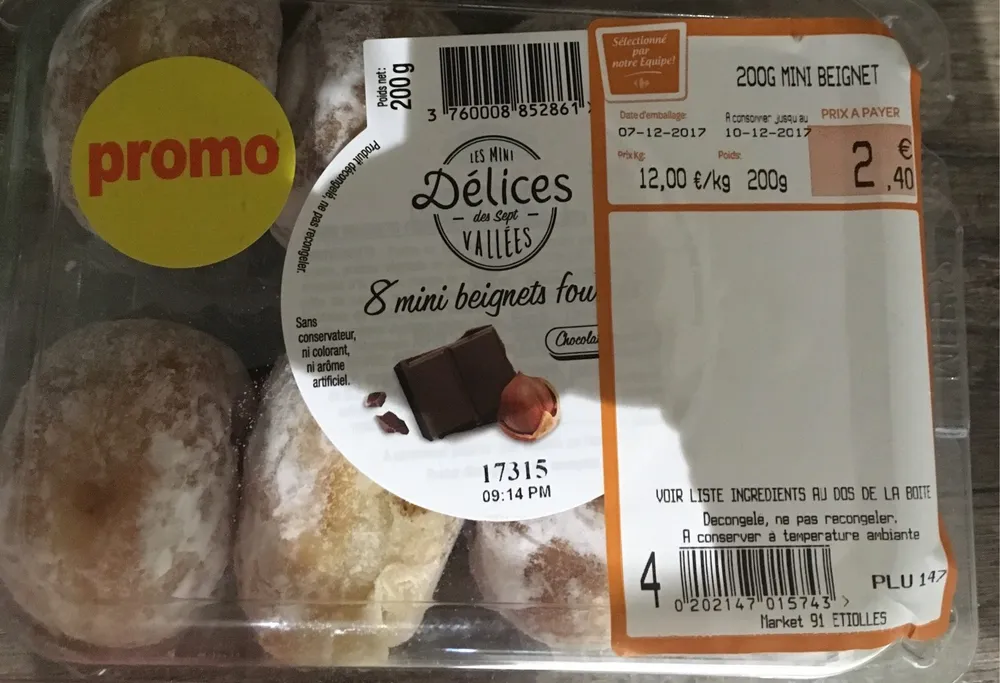 8 Minis Beignets Fourrés