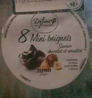 8 Mini beignets saveur chocolat et noisettes