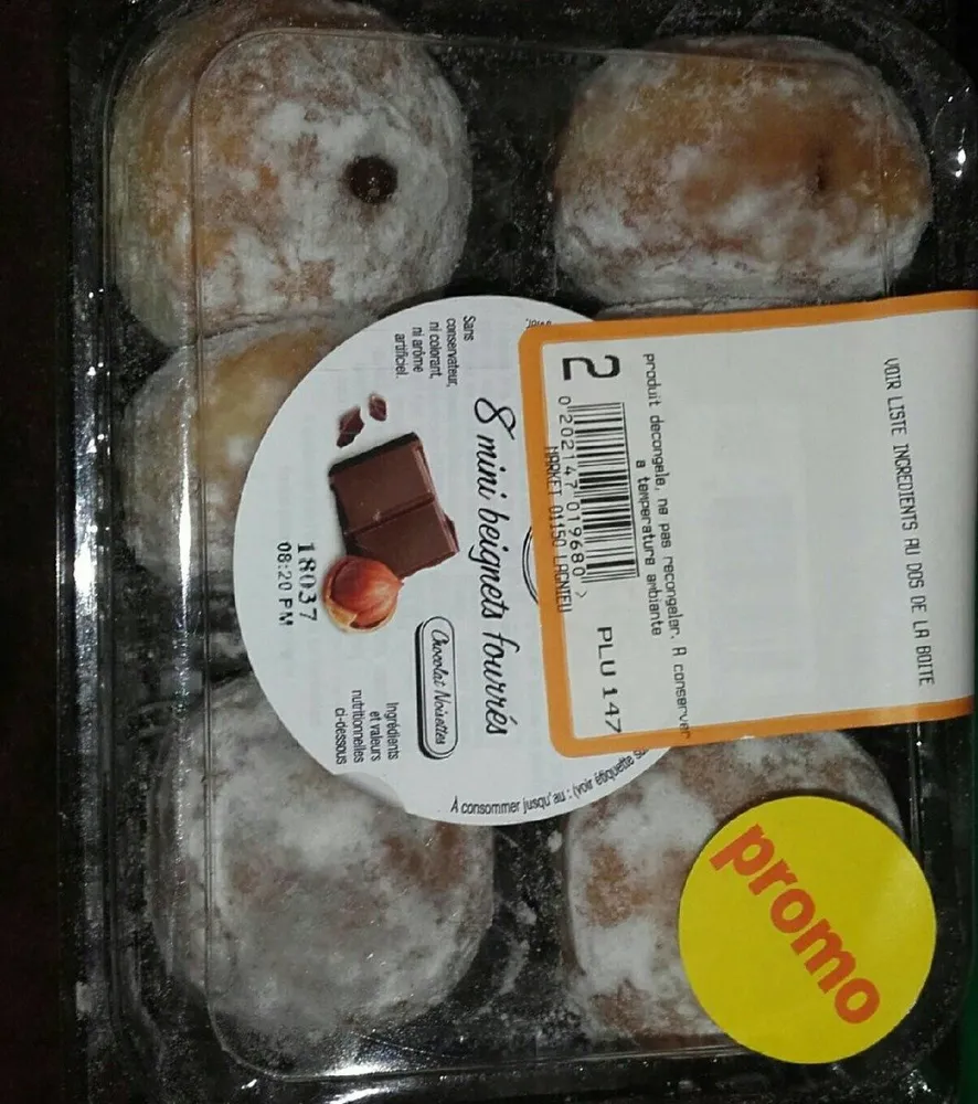 8 Mini beignets fourrés
