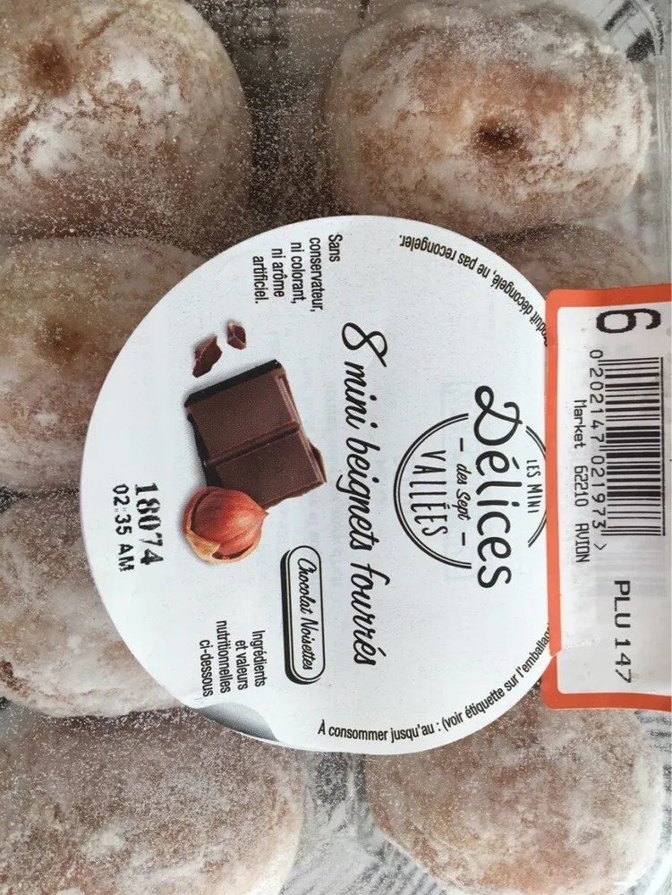 8 mini beignets fourrés