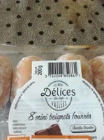 Beignets fourrés chocolat noisette