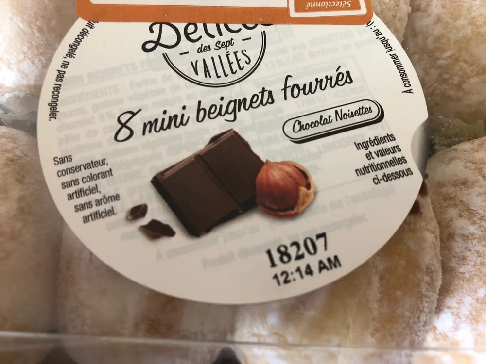 Mini beignets fourres