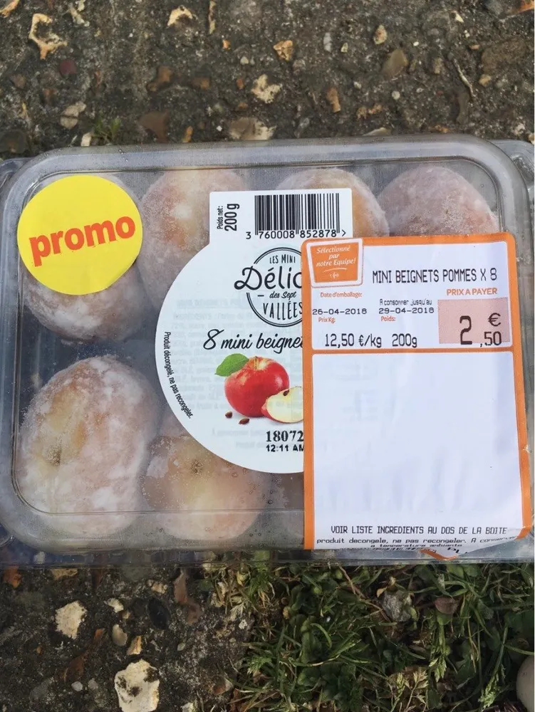 Mini beignets fourrés