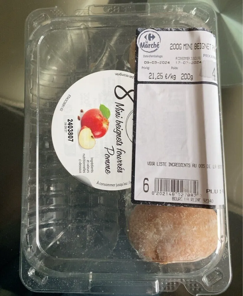 200g Mini Beignet pomme x8