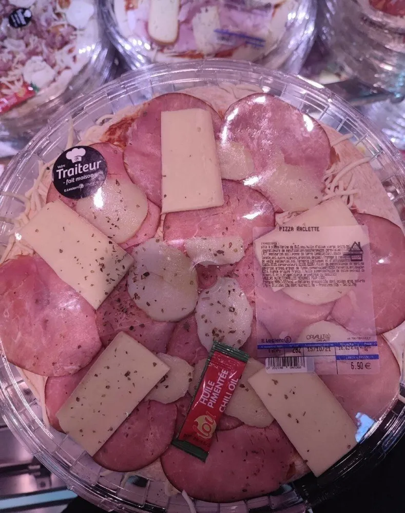Pizza raclette Leclerc
