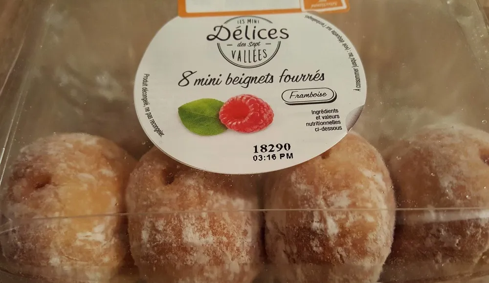 8 mini beignets fourrés