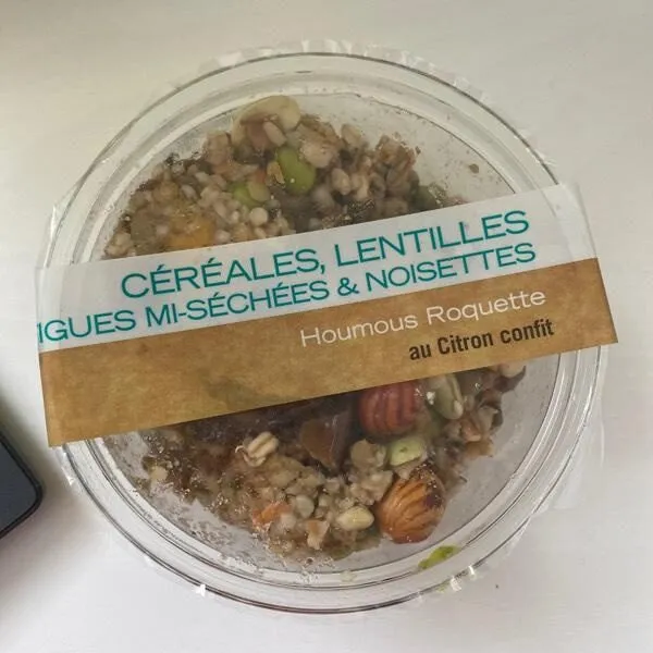 Céréales, lentilles figues & noisettes