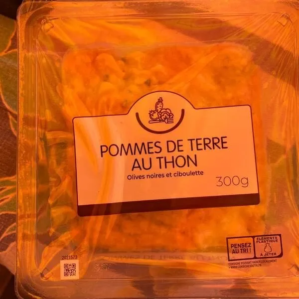 Salade pomme de terre et thon