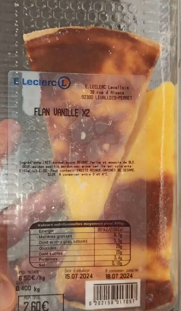 Flan vanille