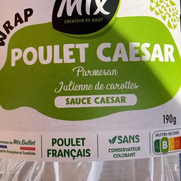 Wrap poulet caesar