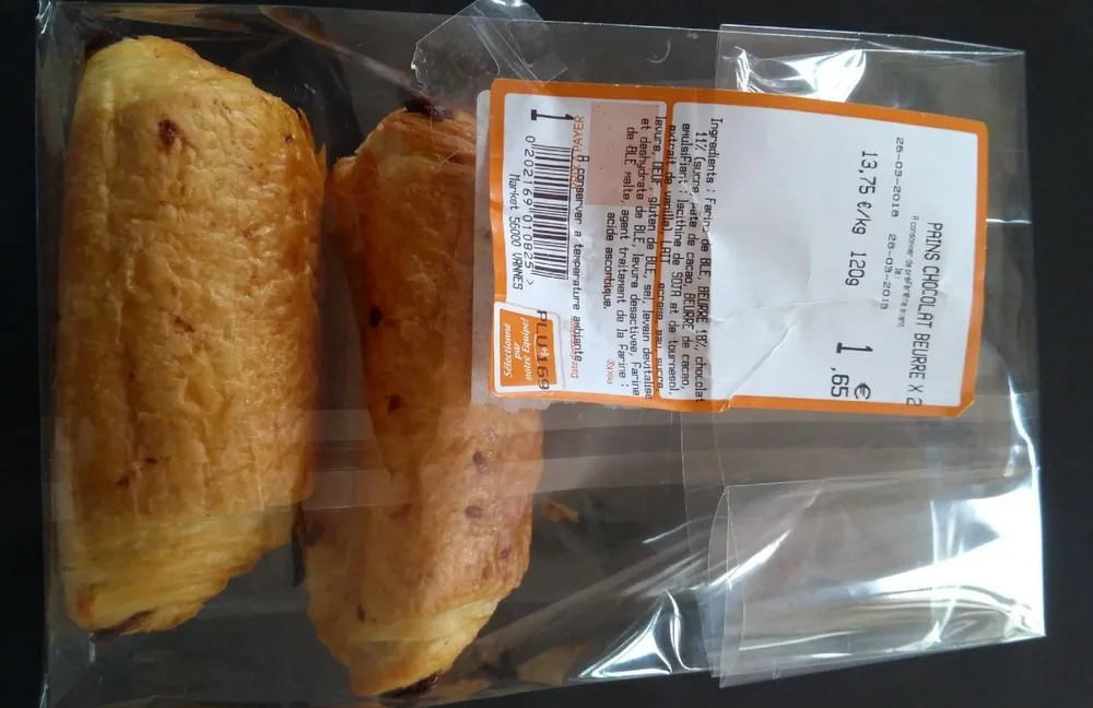 Pains aux chocolat beurre
