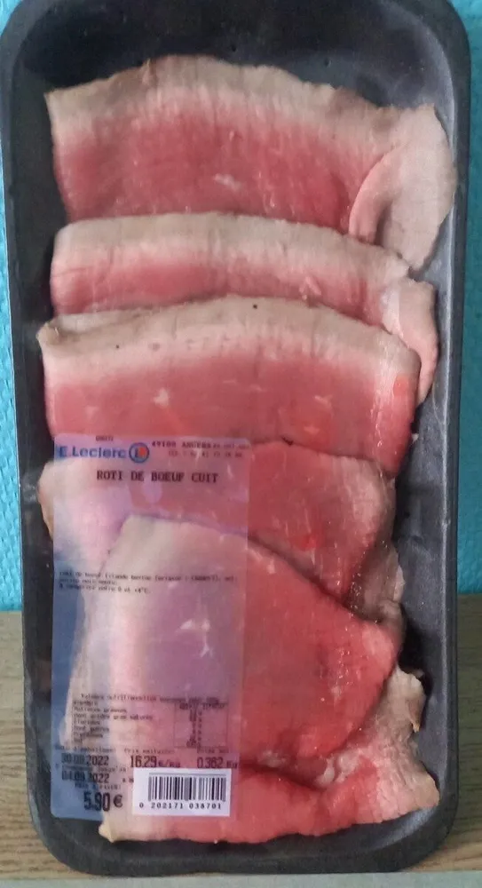 Roti de bœuf cuit