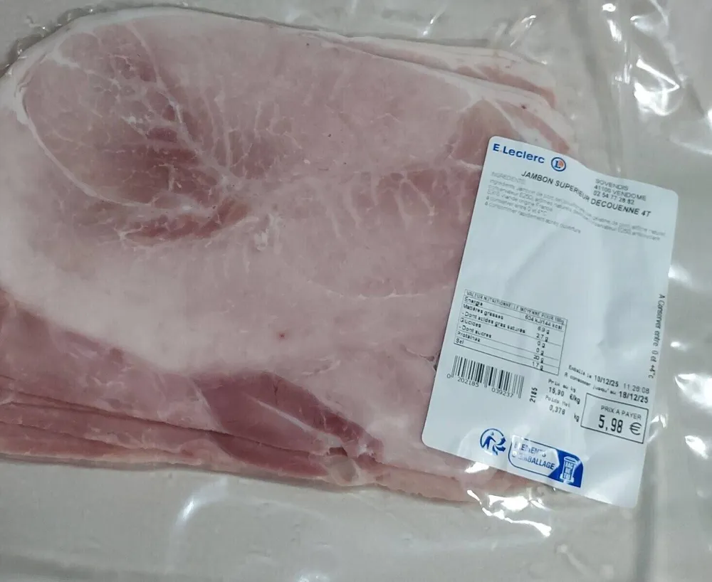 Jambon superieur decouenné 4T