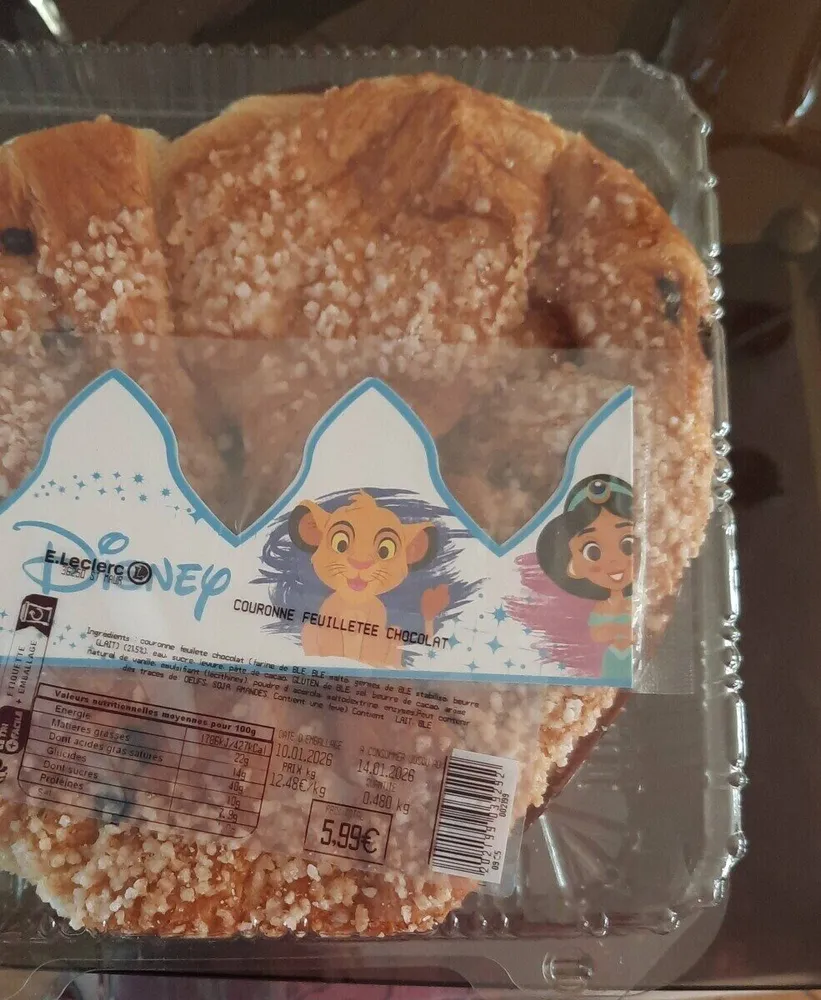 Couronne feuilletée chocolat