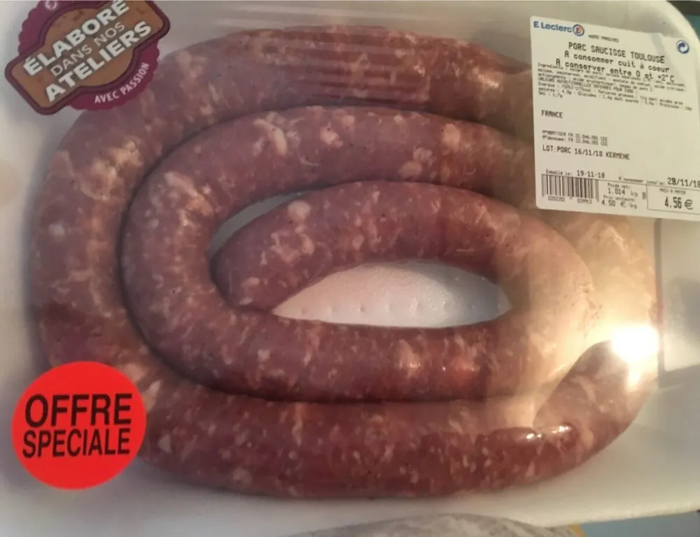 Saucisse de toulouse