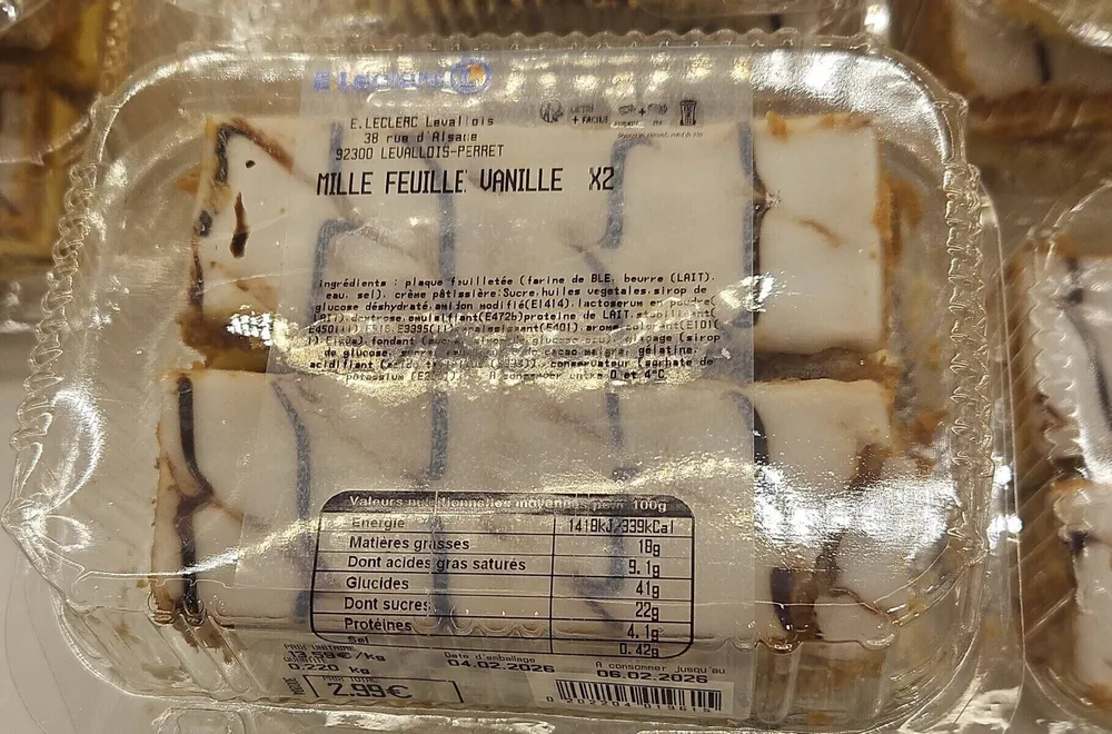 Mille feuilles vanille