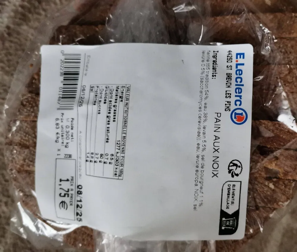 Pain aux noix