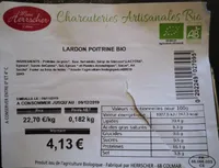 Lardon poitrine bio