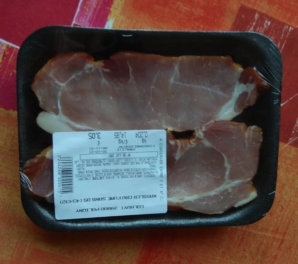 Kassler cru fume sans os
