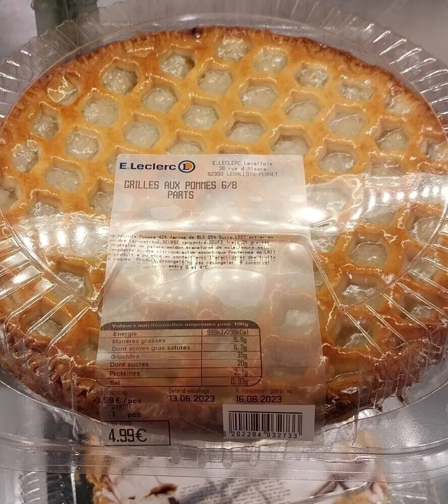 Grilles aux pommes