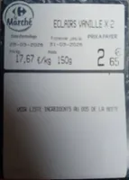 Éclairs vanille