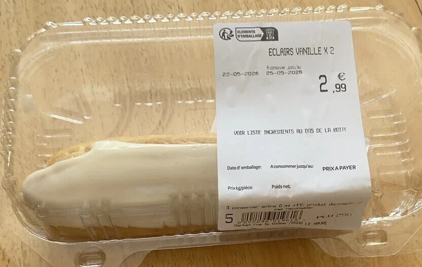 Éclairs vanille