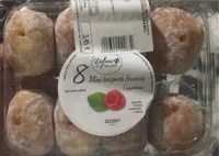 8 mini beignets fourrés framboise