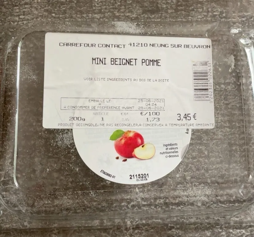 Mini beignet pomme