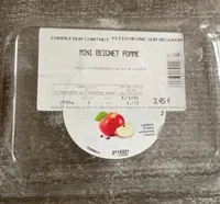 Mini beignet pomme
