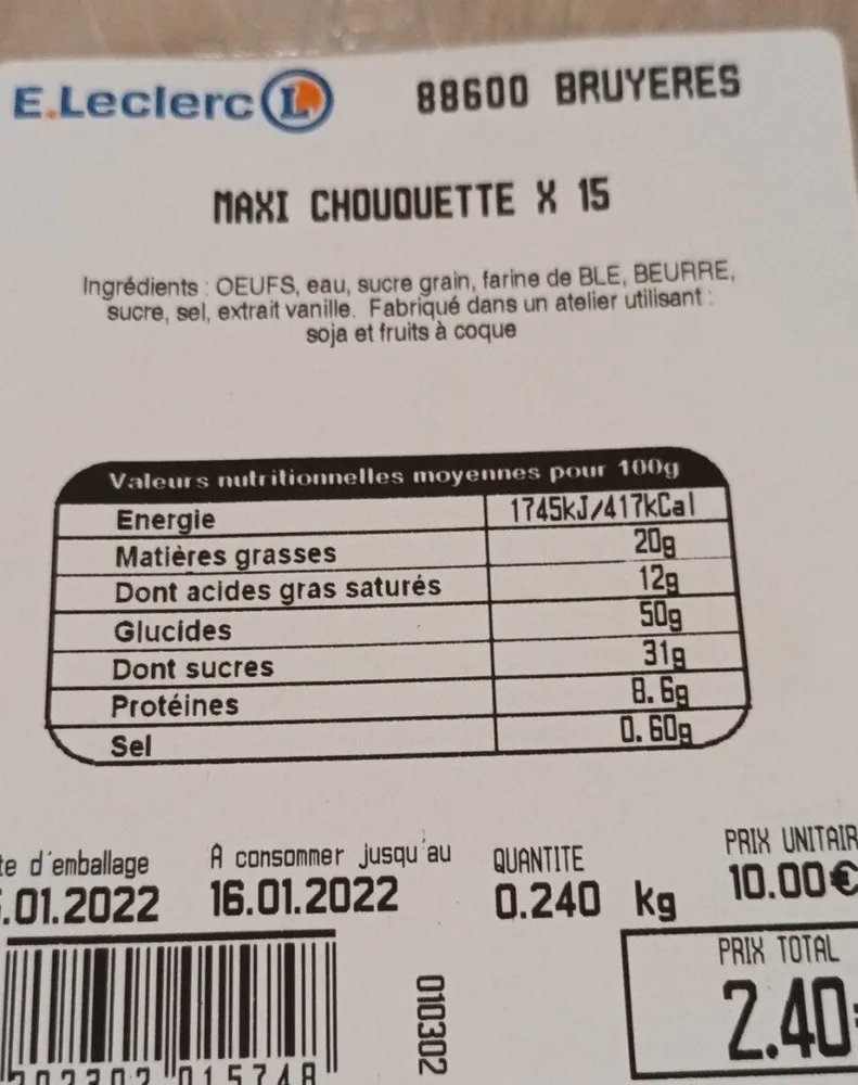 Chouquettes x15
