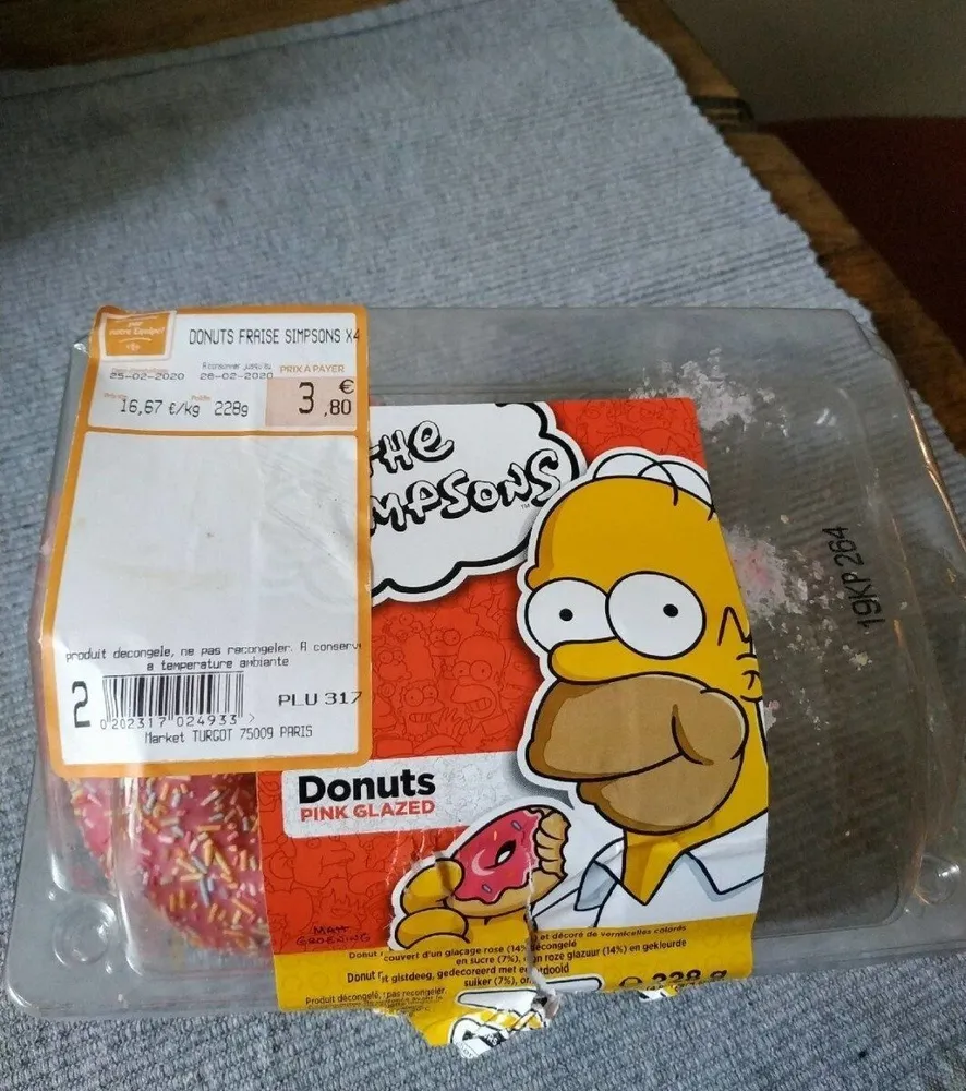 Donuts fraise x 4
