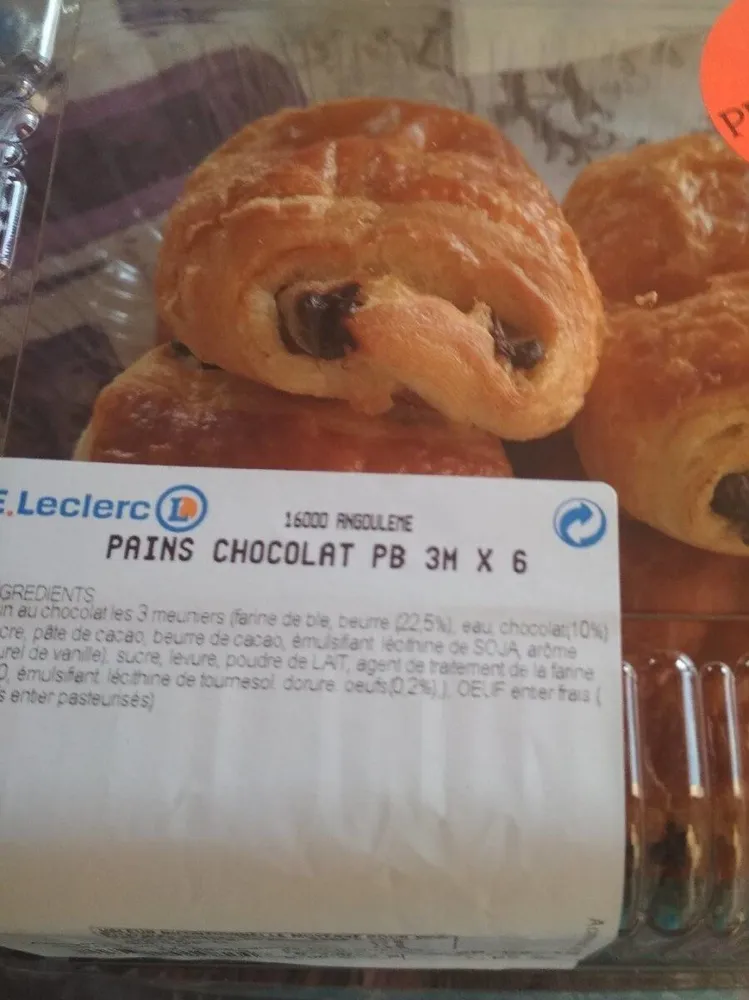 Pains au chocolat PB 3M x8