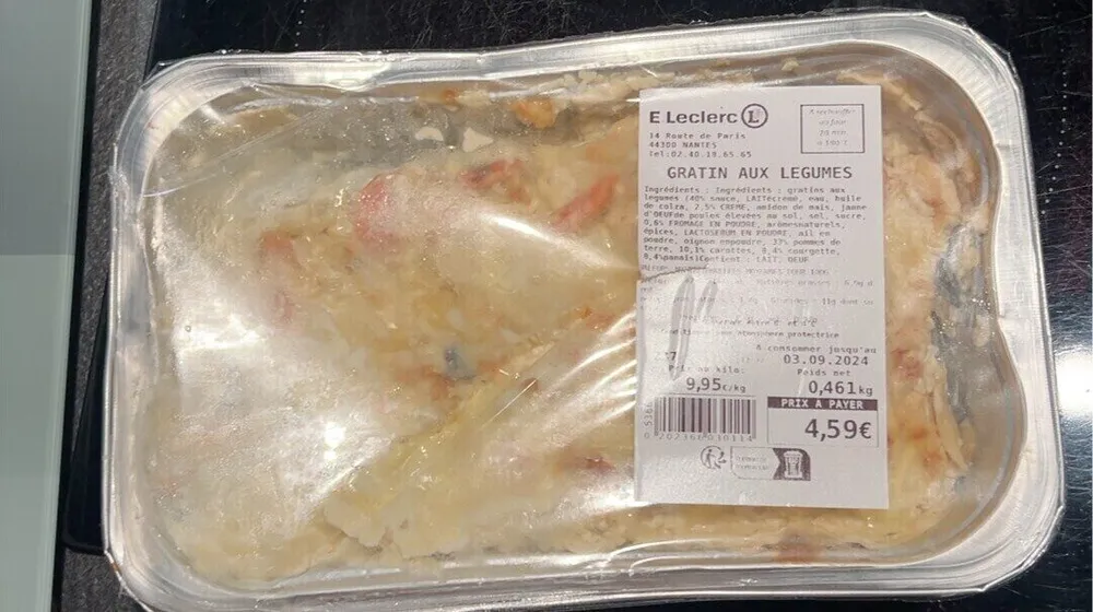 Gratins aux légumes Leclerc Paridis
