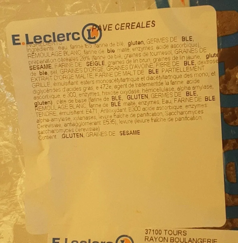 Pavé cereales