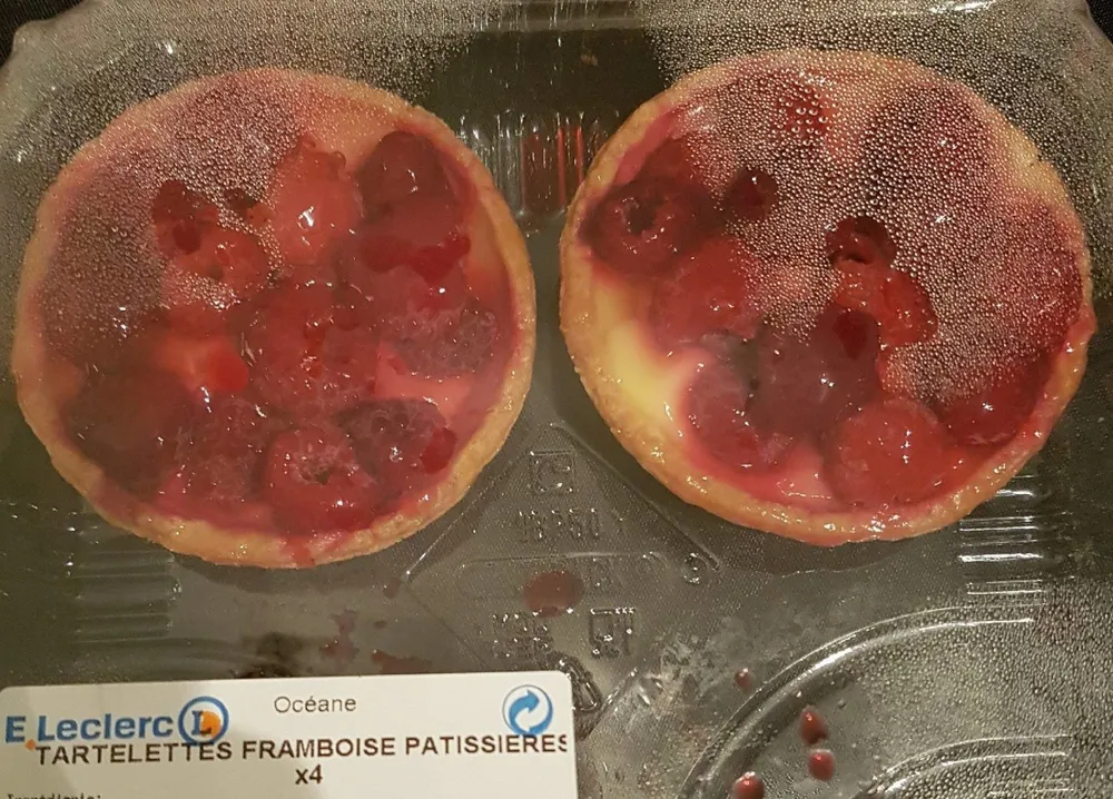 Tartelettes framboises patissières