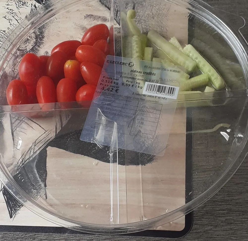Plateau crudités