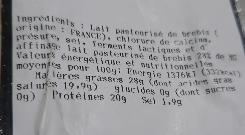 Fromage de brebis corsica