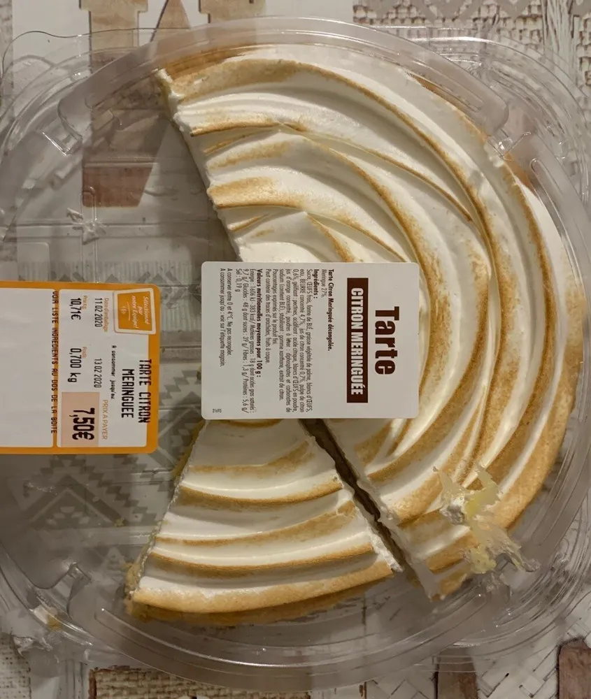 Tarte citron meringuée