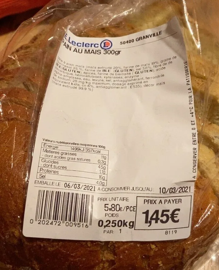 Pain au mais